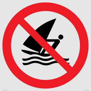Prohibition: No windsurfing